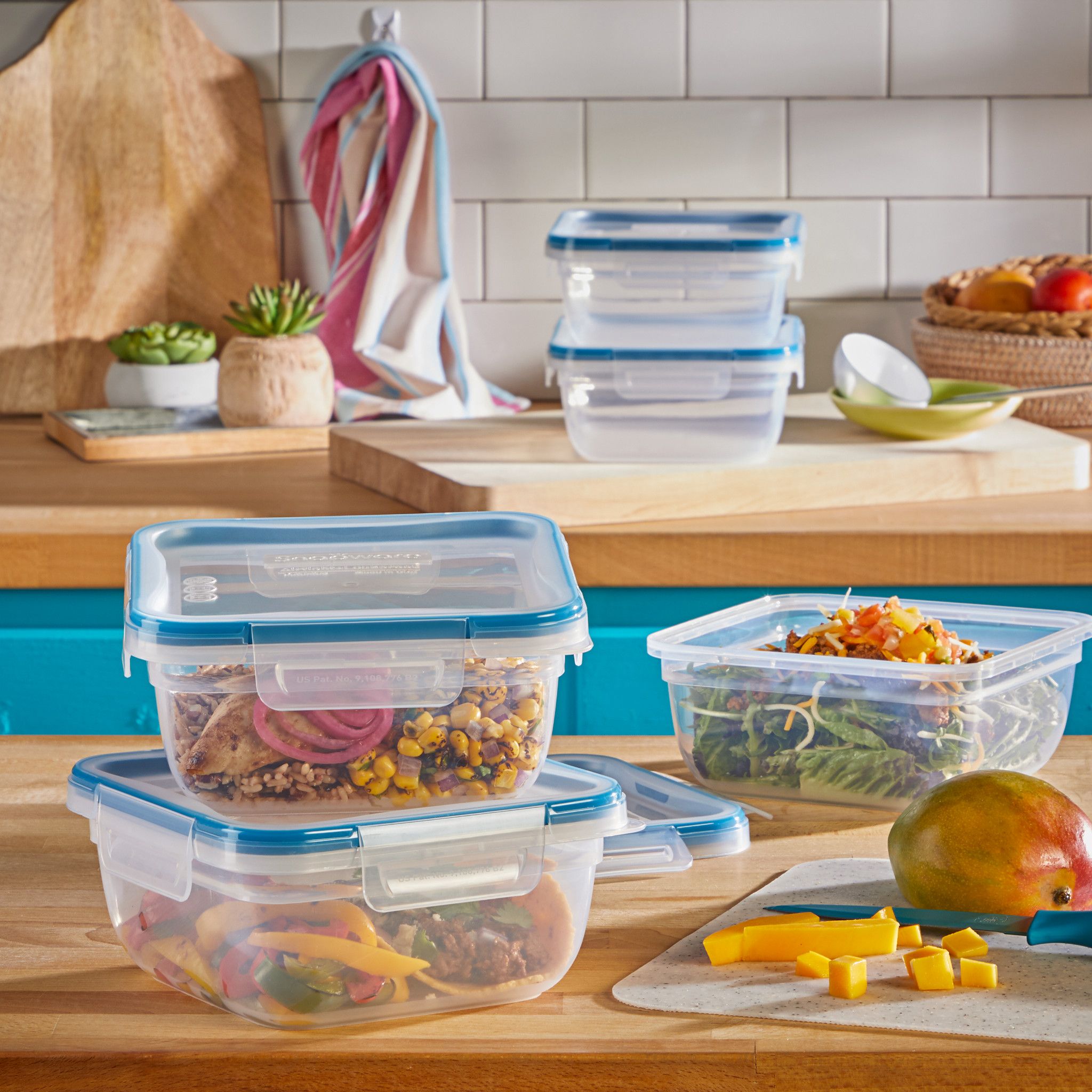 Snapware® Total Solution® 10-piece Square Plastic Food Storage Set