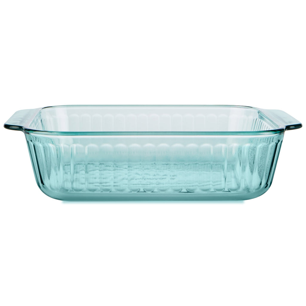 Pyrex® Sculpted Tinted Glass 8" Square Baking Dish, Aqua