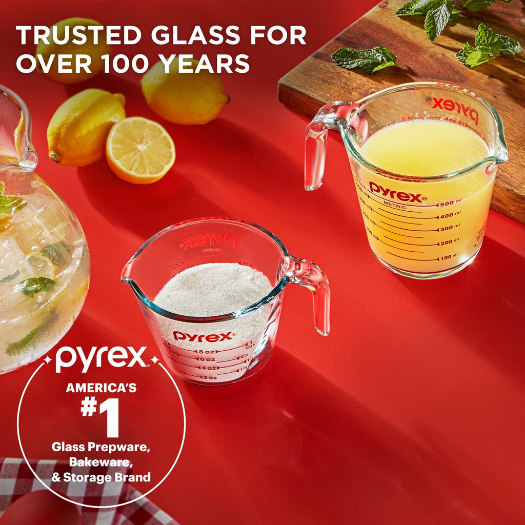 Pyrex® Smart Essentials® Glass Measuring Cup Set