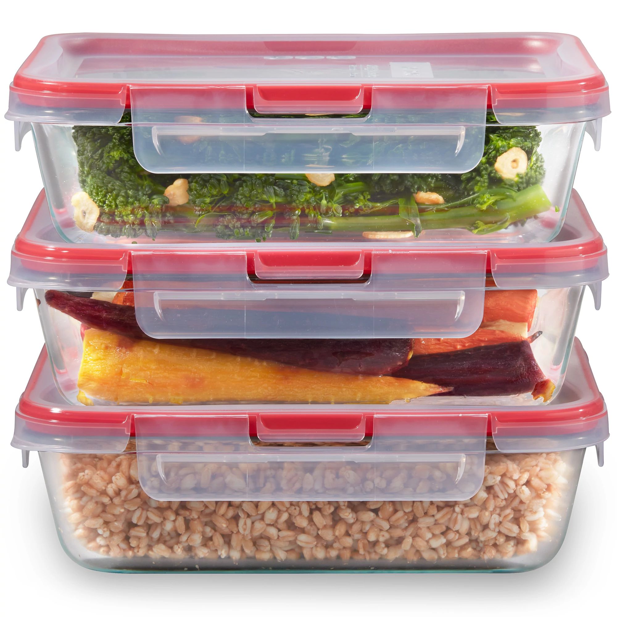 Pyrex® FreshLock™ 6-piece Glass Storage Set
