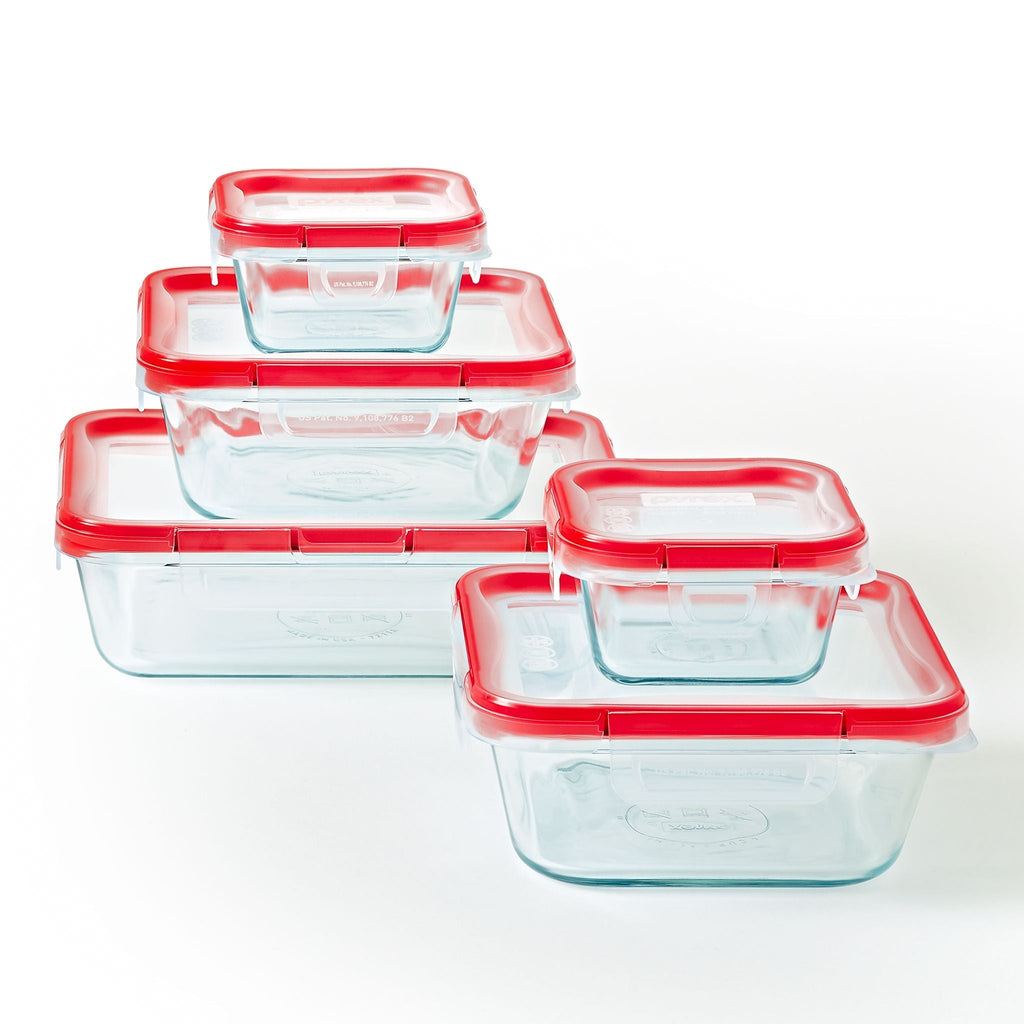 Pyrex® Freshlock™ 10-piece Glass Storage Set