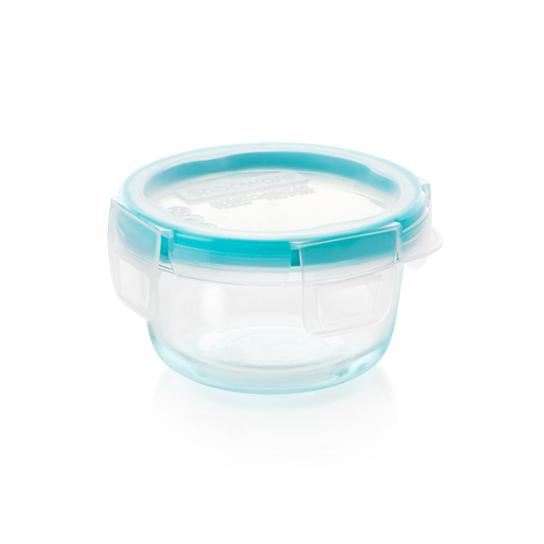 Snapware® Total Solution® Pyrex® Glass 1-cup Round Food Storage with Plastic Lid