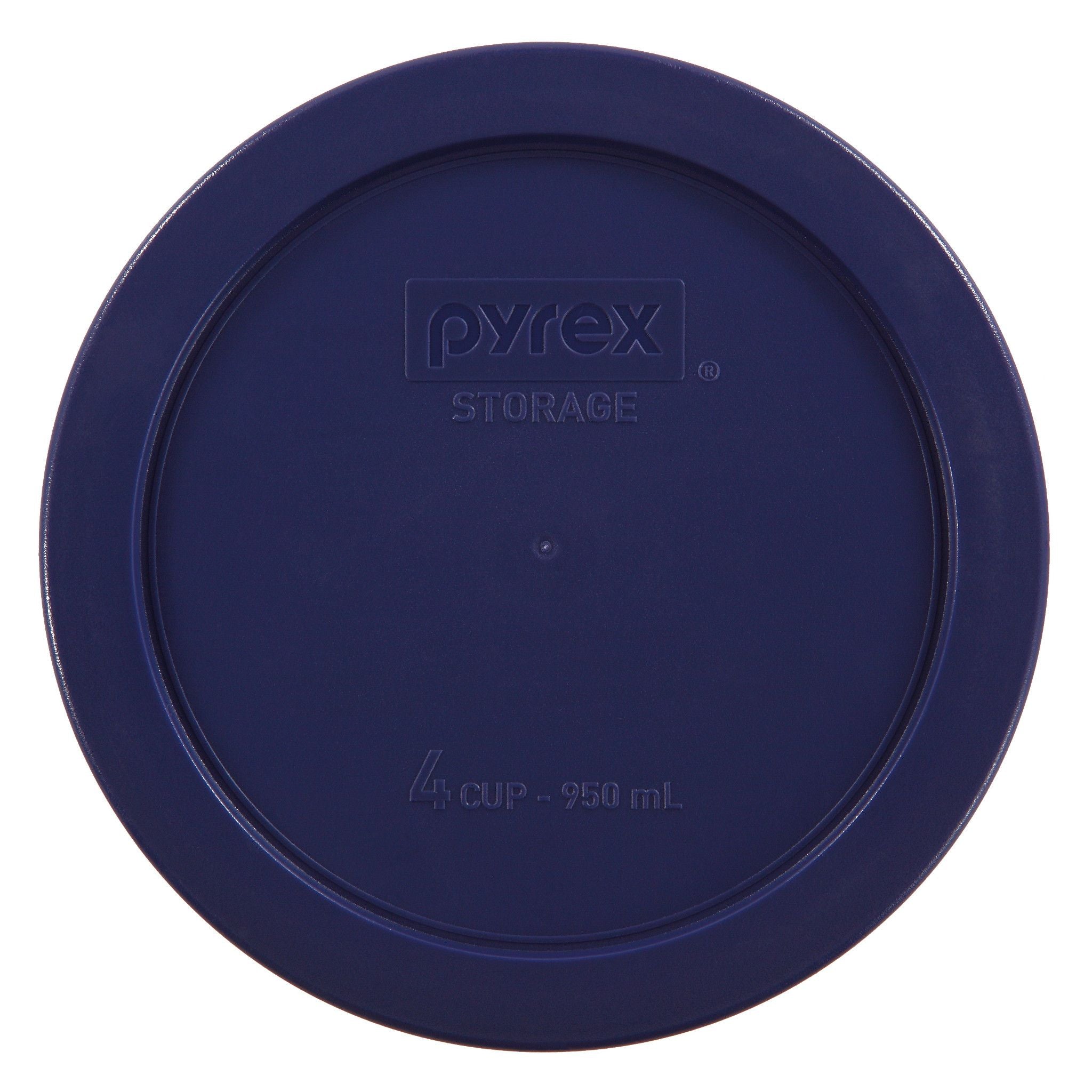 Pyrex® 4-cup Round Plastic Lid, Dark Blue